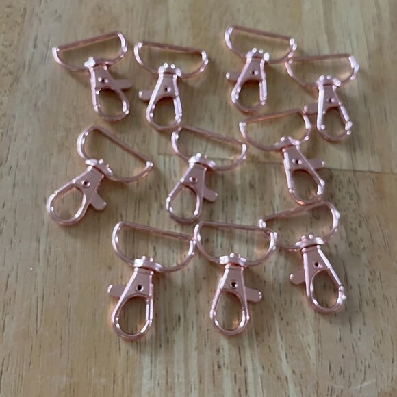 60 piece Swizel Snap Hook D Ring Metal Lobster Clasps - Picture 11 of 14